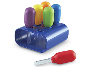 Набор пипеток детских на подставке 6 шт. 