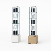 Витрина вращающаяся 5 полок 450х450х1800