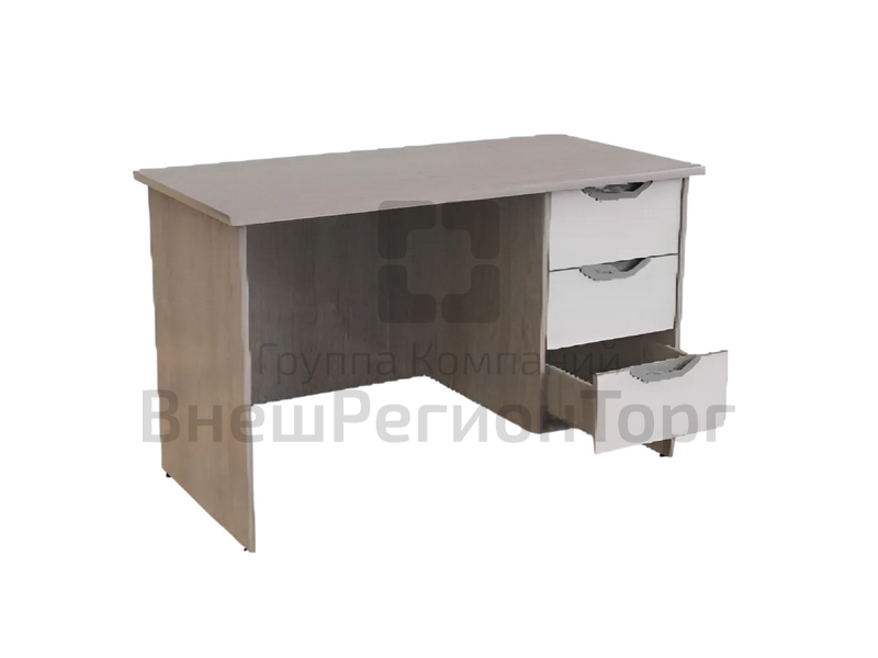 Стол письменный однотумбовый с тремя ящиками (ЛДСП 16 мм, рег.опоры).