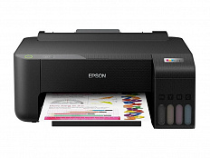 Принтер струйный Epson L1210 цветная печать, A4, цвет черный