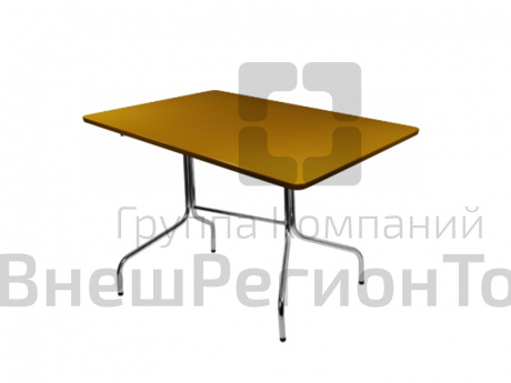 Стол обеденный прямоугольный 120х60 см краб двойной.