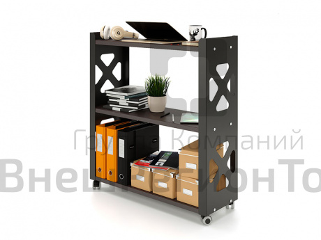 Стеллаж мобильный, 3 полки.