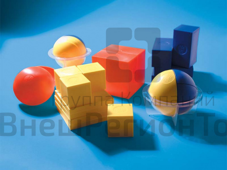 Набор фигур для объемных представлений дробей.