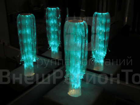 Световая труба фонтан с мягким основанием 1040х550х550 мм.