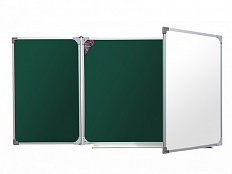 Трехэлементная магнитно-комбинированная доска 100х350 - алюминиевый профиль