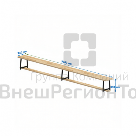Бревно напольное/скамейка гимнастическая универсальная.