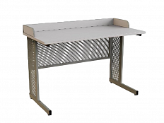 Стол ученический для кабинета химии/биологии прямоугольная труба борт ДСП