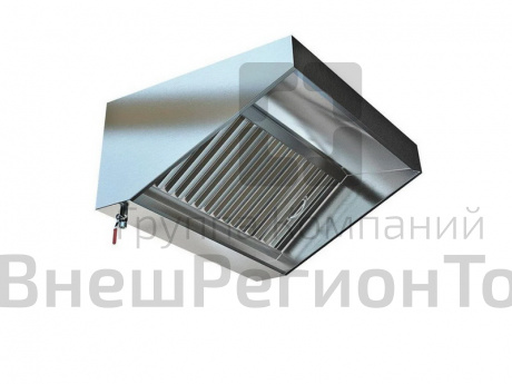 Зонт вытяжной пристенный, 1000x1000x400 мм.