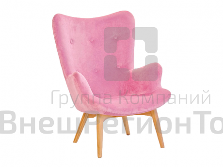 Кресло в велюре, 97х70х47 мм.