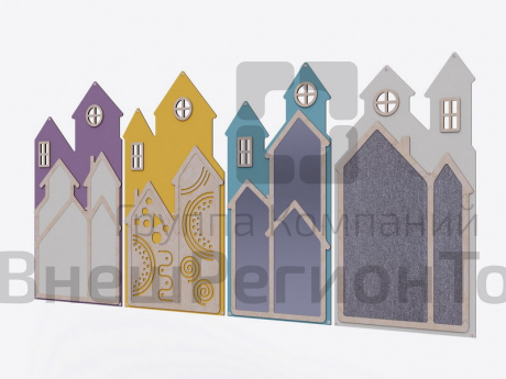 Набор настенных панелей «Домик» (4 шт.).