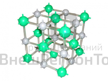 Модель "Кристаллическая решетка каменной соли" (демонстрационная)..