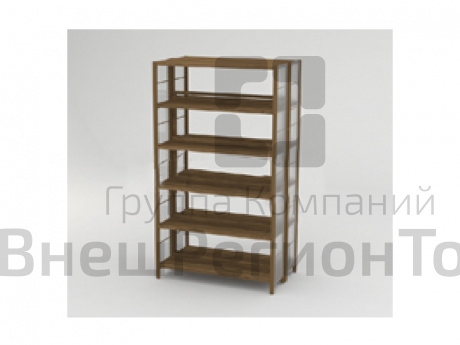 Стеллаж 2-сторонний НЕО 5 полок 925х535х1770 с рамой жесткости.