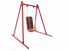 Качели мобильные с мягким креслом и ремнями безопасности