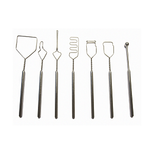 Набор из 7 логопедических зондов с шариком