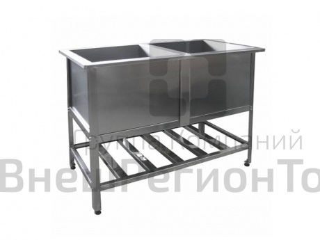 Ванна моечная, серия СТАНДАРТ, двухсекционная.