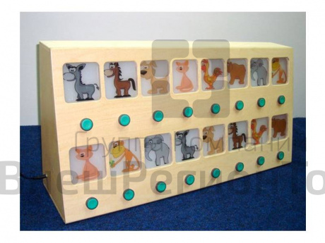 Звуковой модуль Угадай животное 400х800х130 мм.