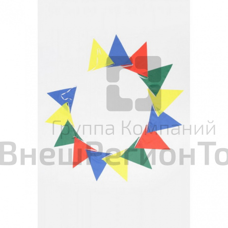Лента с флажками 16 шт., 6 м.
