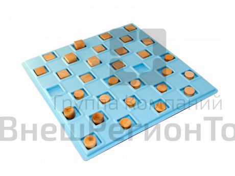 Настольная игра Шашки тактильные для слабовидящих и незрячих.