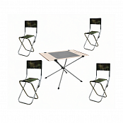 Стол переносной раскладной с комплектом стульев