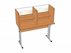 Двухместный стол для лингафонного кабинета