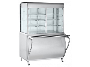 Тепловая витрина‑прилавок «Патша» 1120 мм, 3 полки