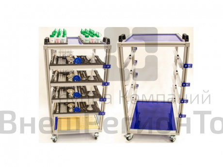 Мобильная стойка для хранения наборов ГИА по химии.