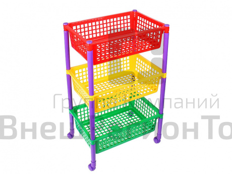 Этажерка для хранения игрушек 435х305х690 мм.