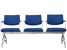 Секция стульев 3-х местная (сиденье и спинка мягкие)