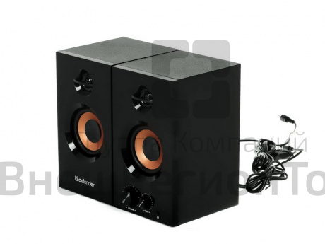 Колонки Defender Aurora S20, 2.0, черный.