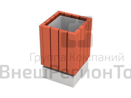 Урна деревянная на ж/б основании МФ6.061.