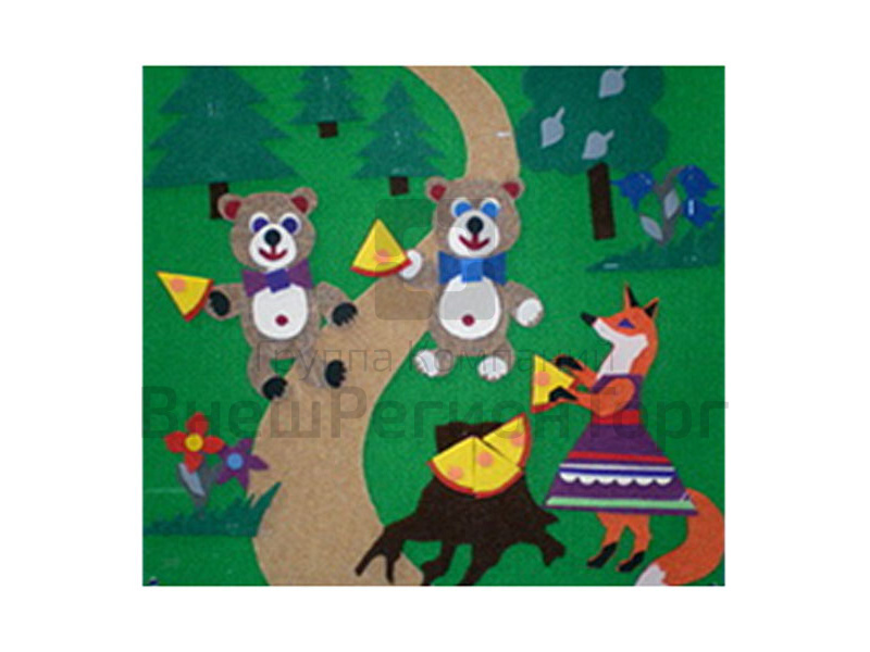 Игра Сказка Два жадных медвежонка, для детей с проблемами зрения.