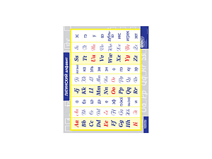 Виниловая таблица — Латинский алфавит 100 х 140 см