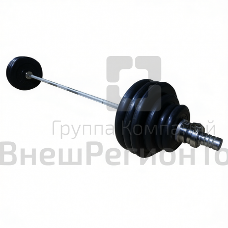 Штанга обрезиненная разборная.