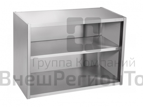 Полка настенная открытая, нерж.ст., 800х400х700 мм.