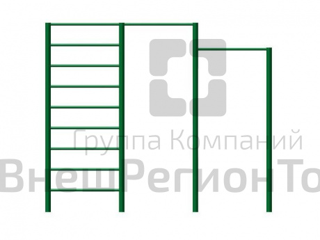 Шведская стенка и два турника (металл).