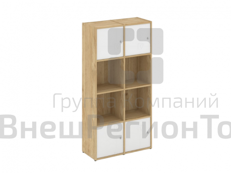 Система хранения №5 Тиквуд Светлый/Белый.