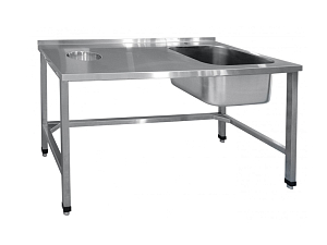 Стол предмоечный для сбора отходов, нерж.ст., 150х70х86 мм