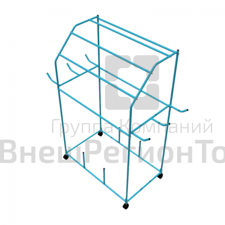 Стеллаж тележка для хранения ковриков, эспандеров, скакалок, гимн.палок.
