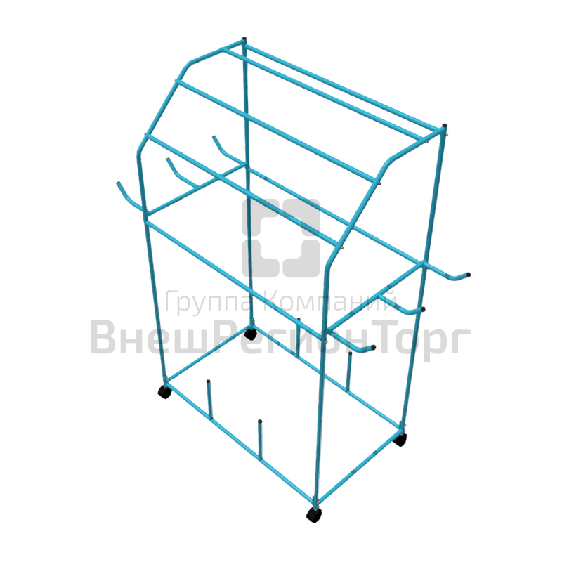 Стеллаж тележка для хранения ковриков, эспандеров, скакалок, гимн.палок.