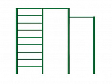 Шведская стенка и два турника (металл)