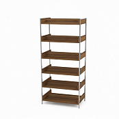 Стеллаж 2-сторонний пристраиваемый 6 полок (ЛДСП) 900х560х2090 на металлокаркасе