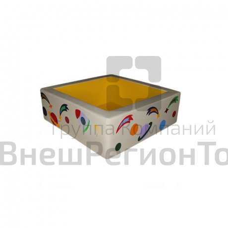 Сухой бассейн Космос квадратный с аппликацией.