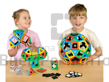 Конструктор Полидрон Магнитный Супер (5+) комплект на группу.