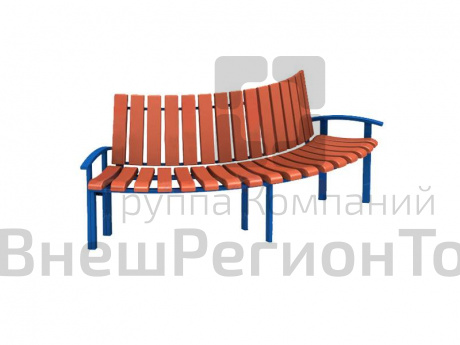 Лавочка Гарден со спинкой МФ1.16.