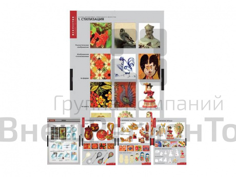 Комплект стендов "Основы декоративно-прикладного искусства"  (12 шт.).
