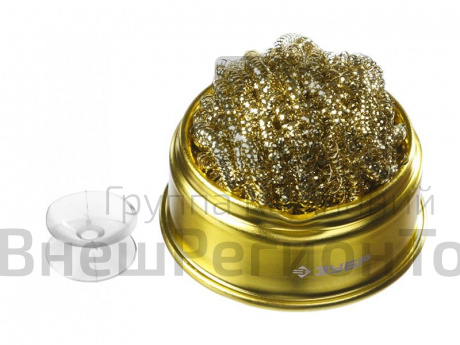 Металлическая губка для очистки жала Зубр.