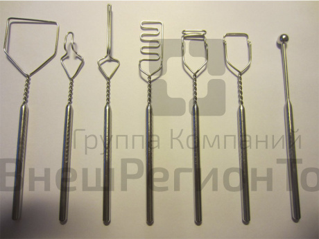 Логопедические зонды для постановки звуков c металлическим шариком, 7 шт..