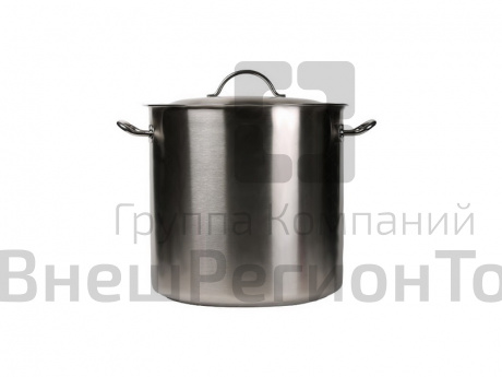 Кастрюля с крышкой, нерж.ст.