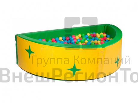 Сухой бассейн полукруглый разборный, со звездами  .