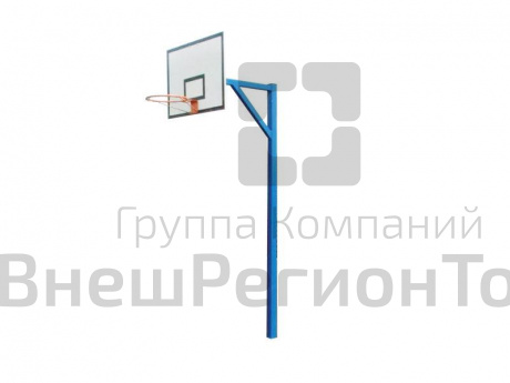 Стойка баскетбольная стационарная, вынос щита 1,2 м.